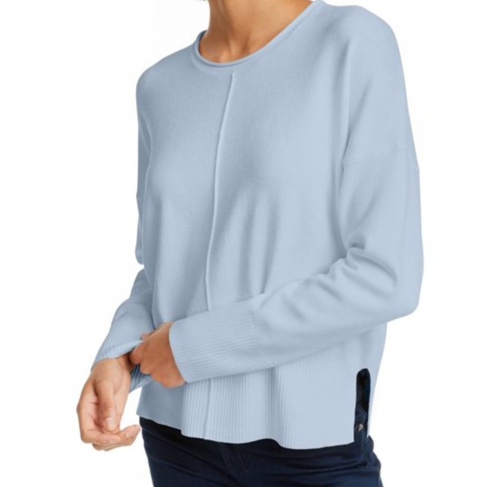 French Connection - Womens Sweater Clear Crewneck Pullover